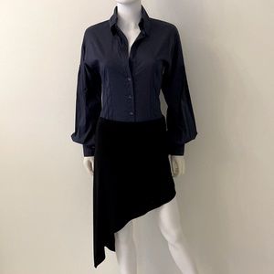 Maeva Made in Italy Top Shirt Bodysuit Blue